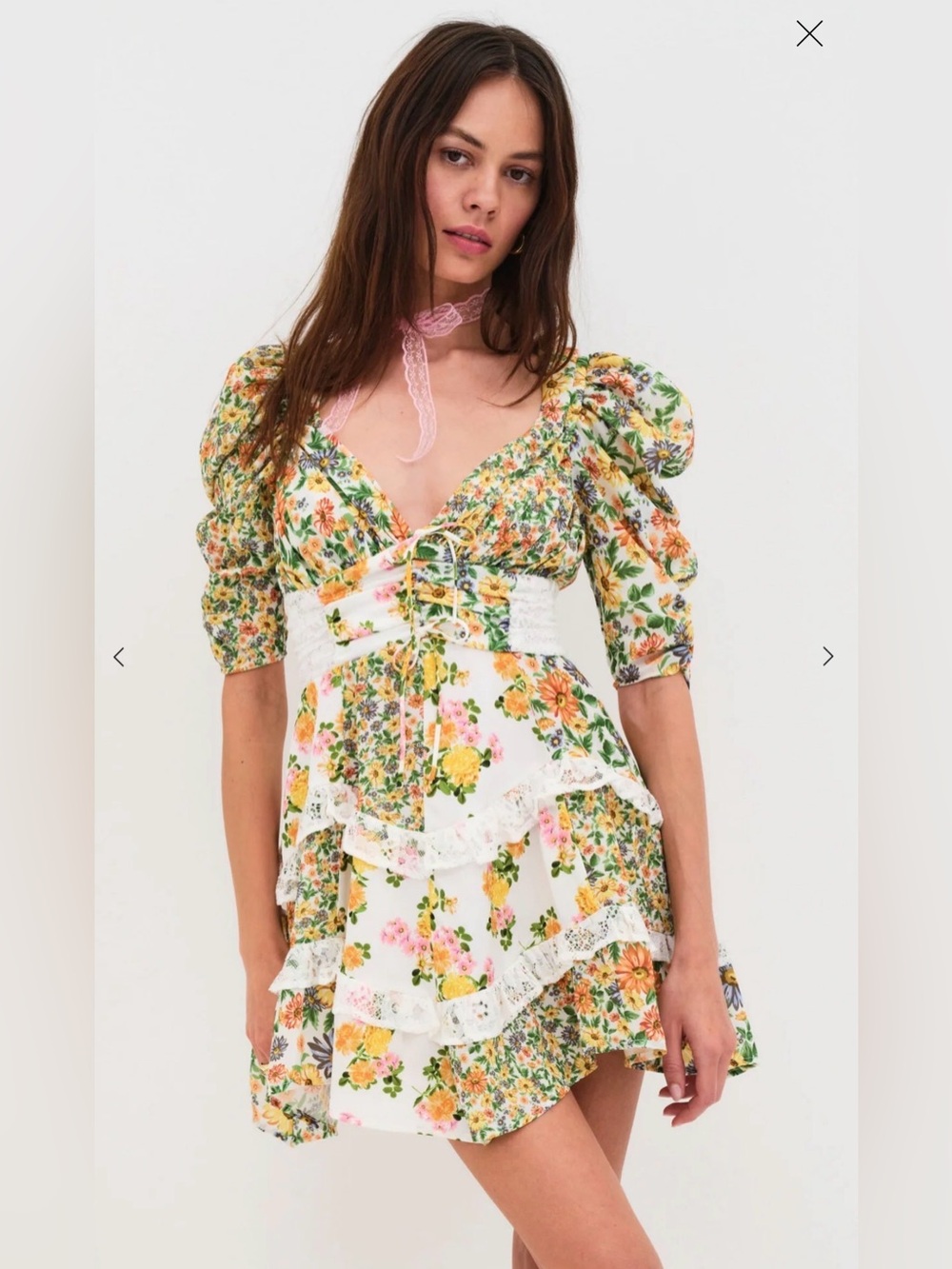 For love & lemons Roslyn mini dress - Picture 1 of 7